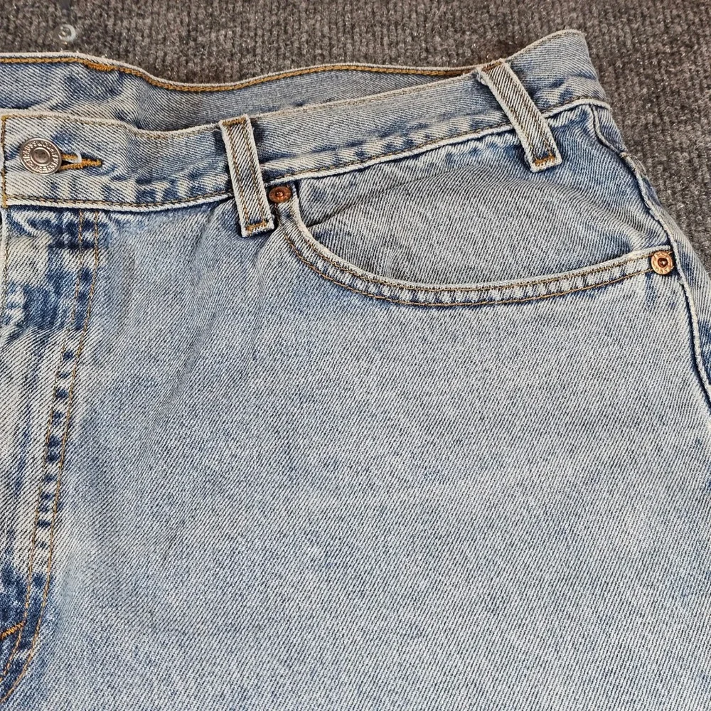Levi's 505 Mens 38x32 (40x32 Tag) Regular Straight Light Blue Jeans Denim VTG